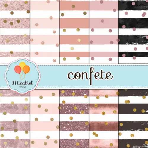 Papel Digital - Confete 3
