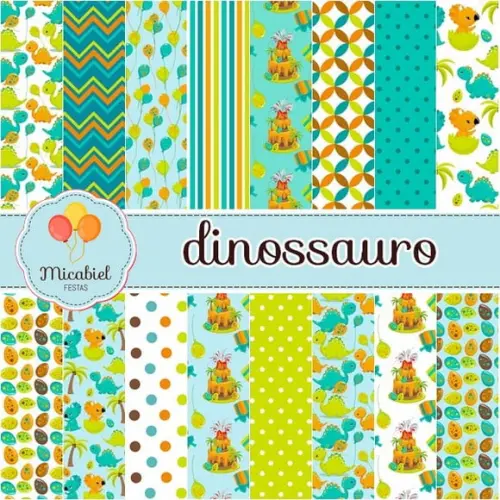 Papel Digital - Dinossauro 5