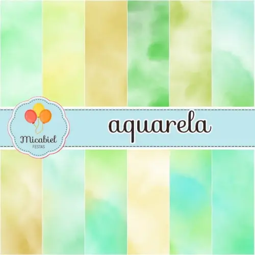Papel Digital - Aquarela 6