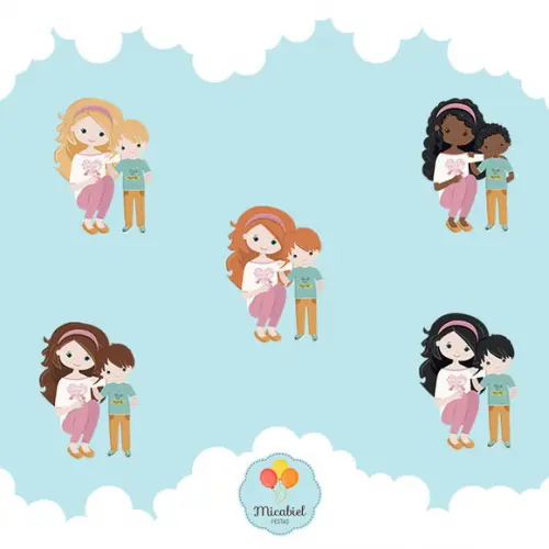Clipart - Mãe de Menino 1
