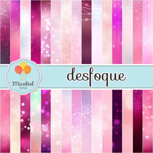 Papel Digital - Desfoque (rosa) 1