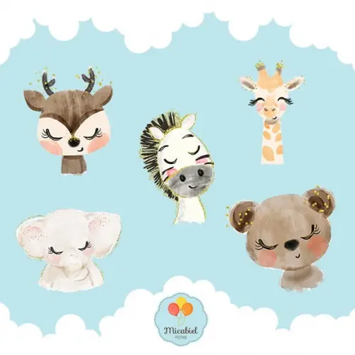 Clipart - Aquarela (animais) 2
