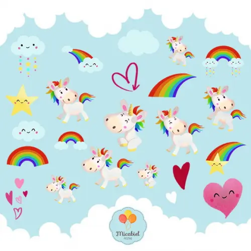 Clipart - Unicórnio 3