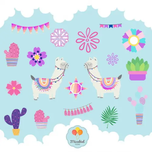 Clipart - Lhamas 1