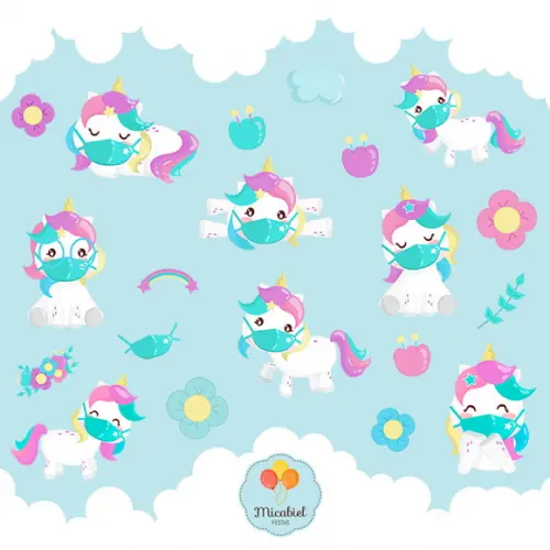 Clipart - Unicórnio 4