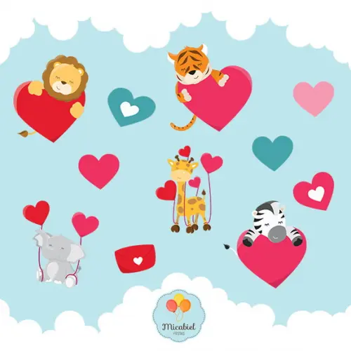 Clipart - Amor (animais) 1