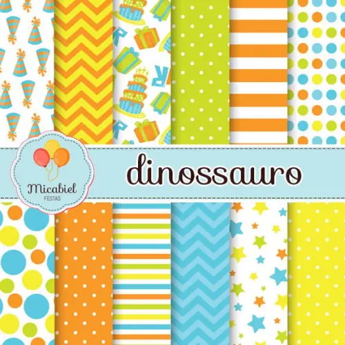 Papel Digital - Dinossauro 3
