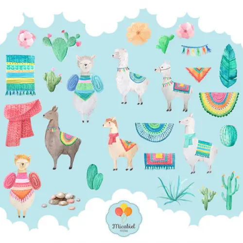 Clipart - Lhamas 2