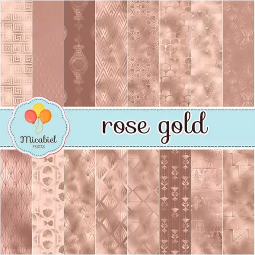 Papel Digital - Rose Gold 5