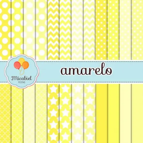 Papel Digital - Tons de Amarelo