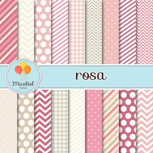 Papel Digital - Rosa 3