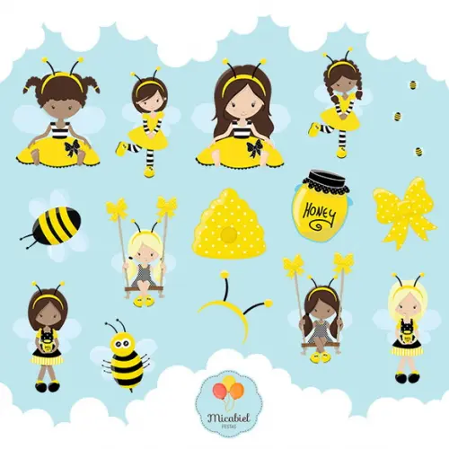 Clipart - Abelhinhas 1