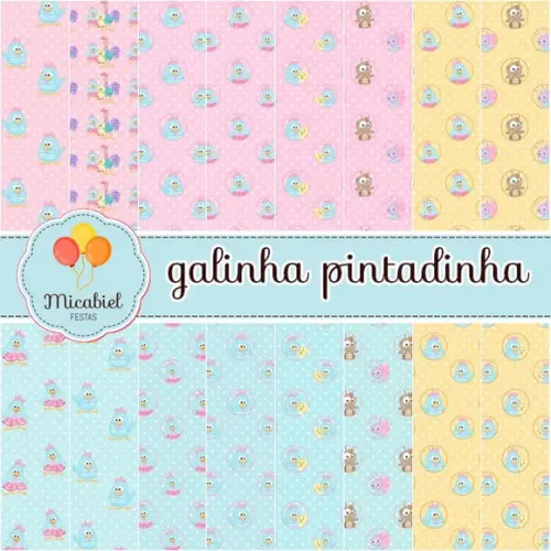 Papel Digital - Galinha Pintadinha 1