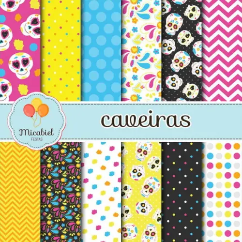 Papel Digital - Caveiras 1