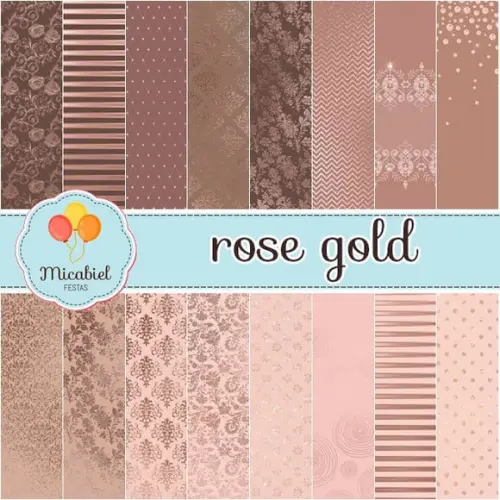 Papel Digital - Rose Gold 8