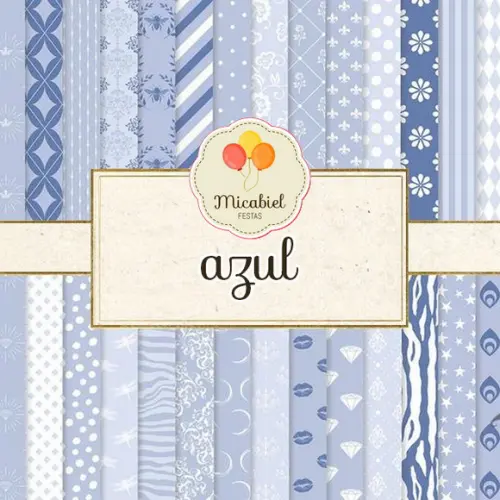 Papel Digital - Azul (luxo) 1