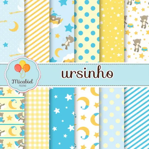 Papel Digital - Ursinho 1