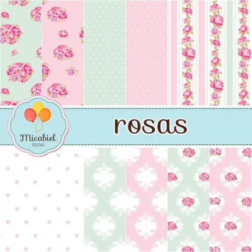 Papel Digital - Rosas 6