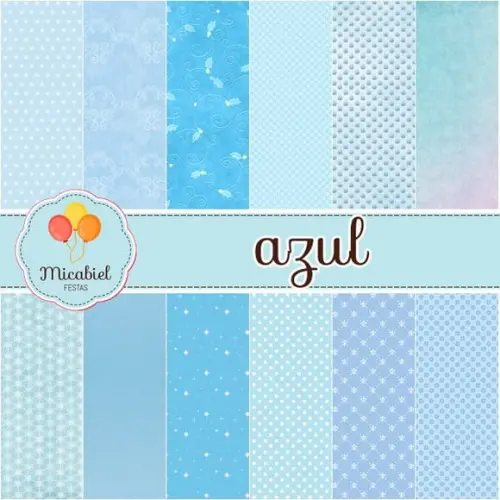 Papel Digital - Azul 1