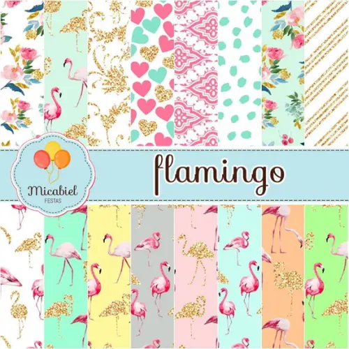 Papel Digital - Flamingo 2