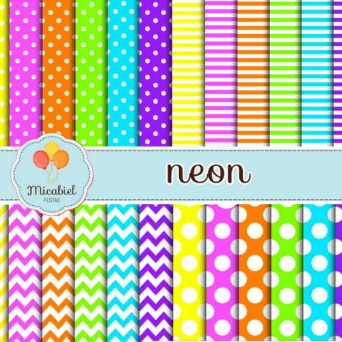 Papel Digital - Neon 3
