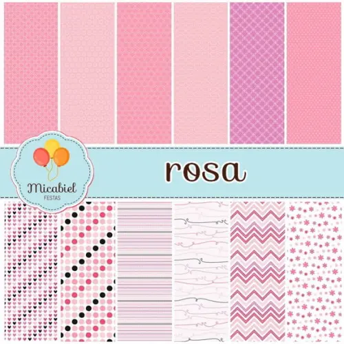 Papel Digital - Rosa 1