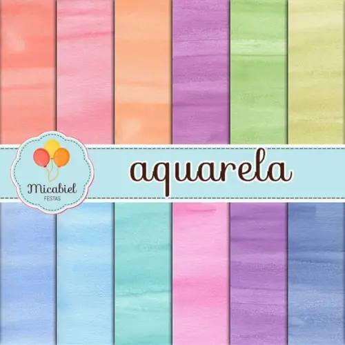 Papel Digital - Aquarela 4