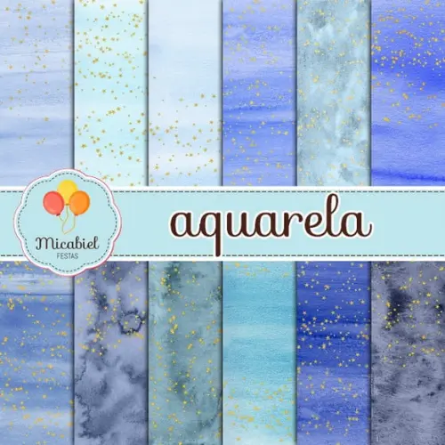 Papel Digital - Aquarela 8