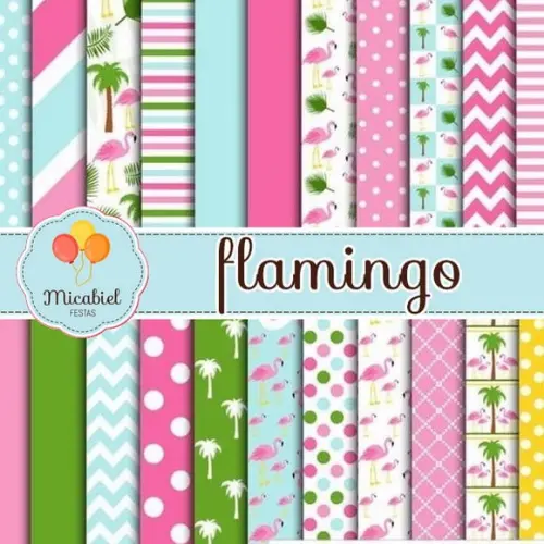 Papel Digital - Flamingo 1
