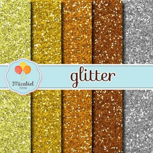 Papel Digital - Glitter (metais) 2