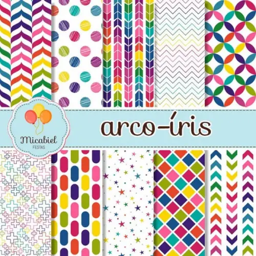 Papel Digital - Arco-íris 1