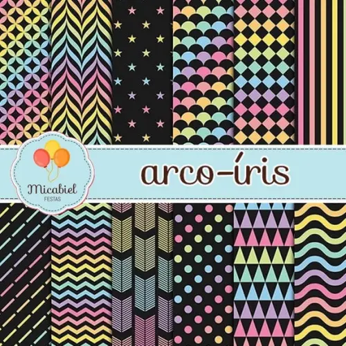 Papel Digital - Arco-íris 3