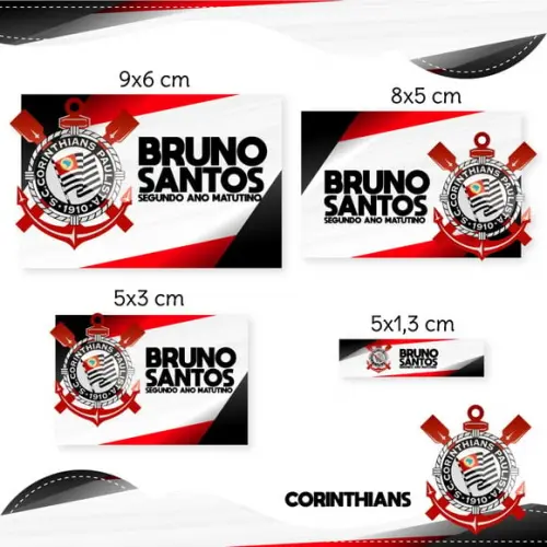 Arquivo de Corte - Etiqueta Escolar (corínthians) a