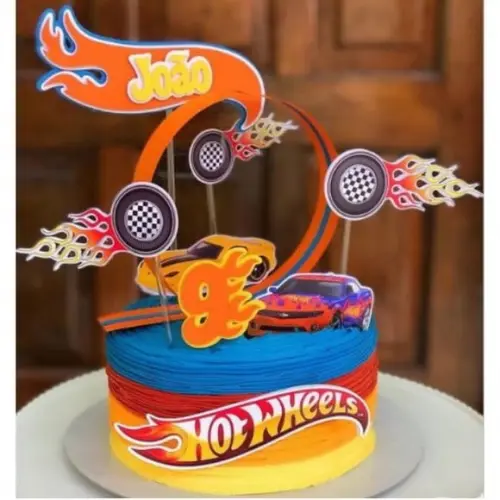 Arquivo de Corte - Topo de Bolo (Hot Wheels) 1
