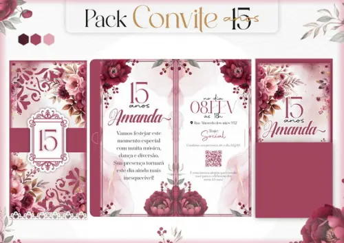 Arquivo de Corte - Convite 15 Anos 3
