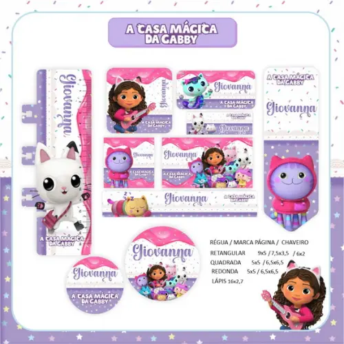 Arquivo Digital - Etiqueta Escolar (casa Mágica da Gaby) B