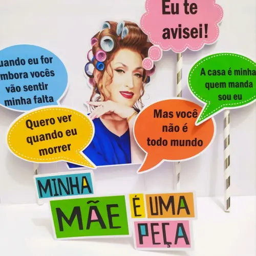 Arquivo de Corte - Topo de Bolo (Minha Mãe é uma Peça) 1