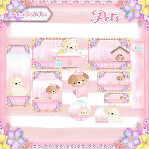 Arquivo de Corte - Etiqueta Escolar (pets) a
