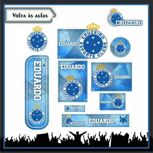 Arquivo de Corte - Etiqueta Escolar (cruzeiro) a