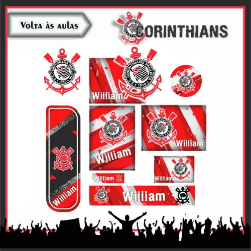 Arquivo de Corte - Etiqueta Escolar (corínthians) B