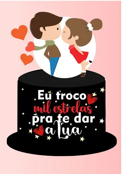 Arquivo de Corte - Topo de Bolo (dia dos Namorados) 34