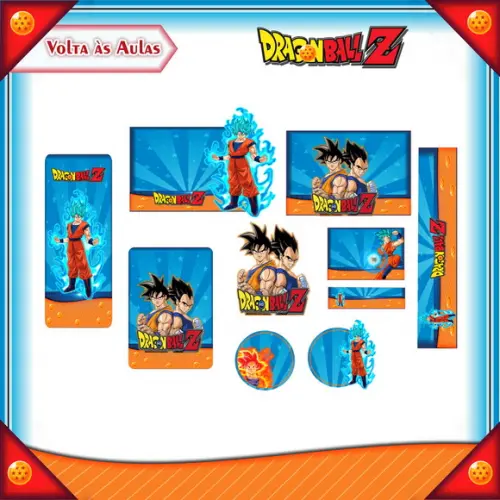 Arquivo de Corte - Etiqueta Escolar (dragon Ball Z) G