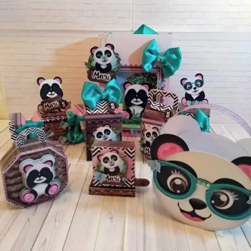Arquivo de Corte - Panda Menina 7