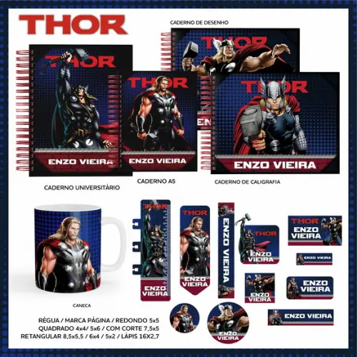 Arquivo Digital - Etiqueta Escolar (Thor) A