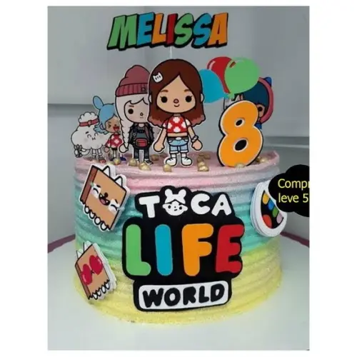 Arquivo de Corte - Topo de Bolo (toca Life World) 1
