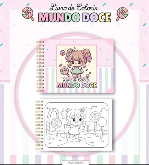Arquivo Digital - Livro de Colorir (mundo Doce) 1