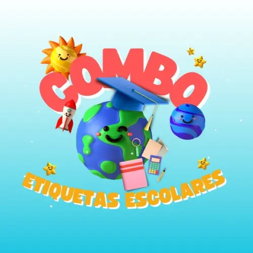 Arquivo de Corte - Combo Etiquetas Escolares