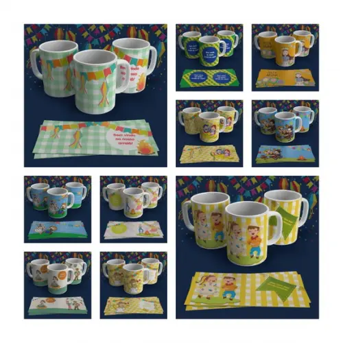 Arquivo Digital - Artes para Caneca (festa Junina) 2 - Png, Cdr