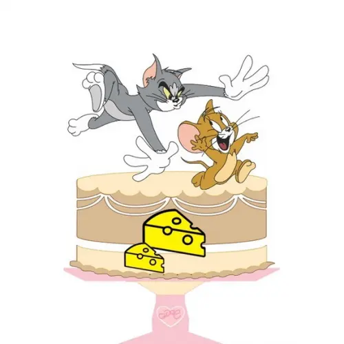 Arquivo de Corte - Topo de Bolo (tom e Jerry) 1