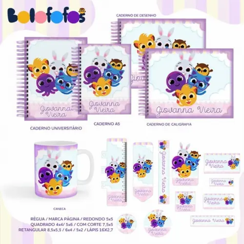 Arquivo Digital - Etiqueta Escolar (bolofofos) e